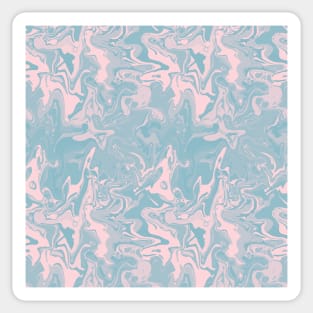 Cotton Candy Marble - Digital Paint Spill Sticker